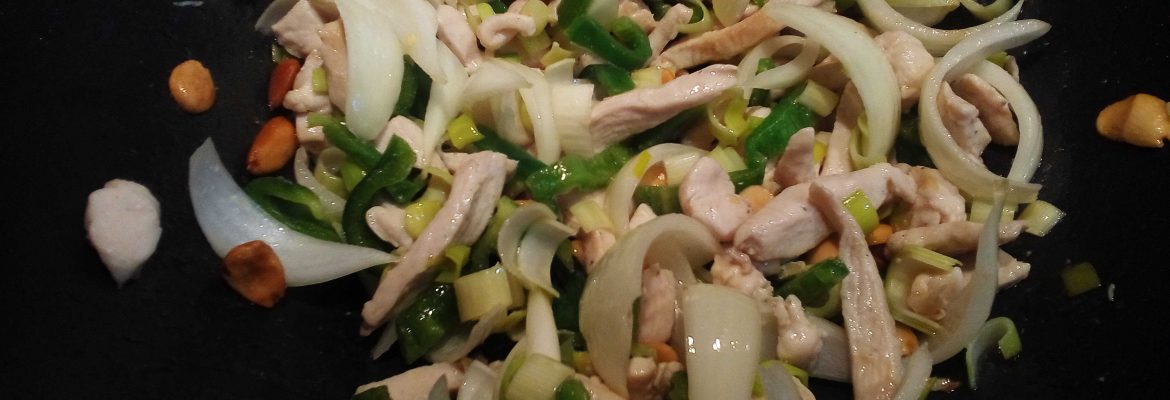 Receta China Pollo al Kon Pao