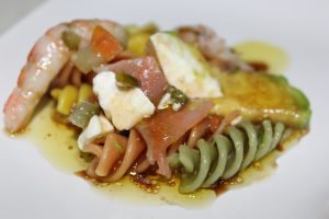 Receta de ensalada espirales de pasta