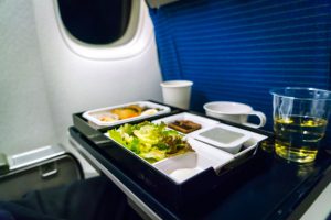 comida del avión