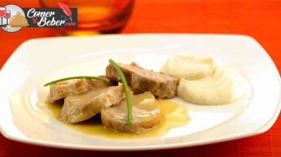 Lomo de cerdo en salsa