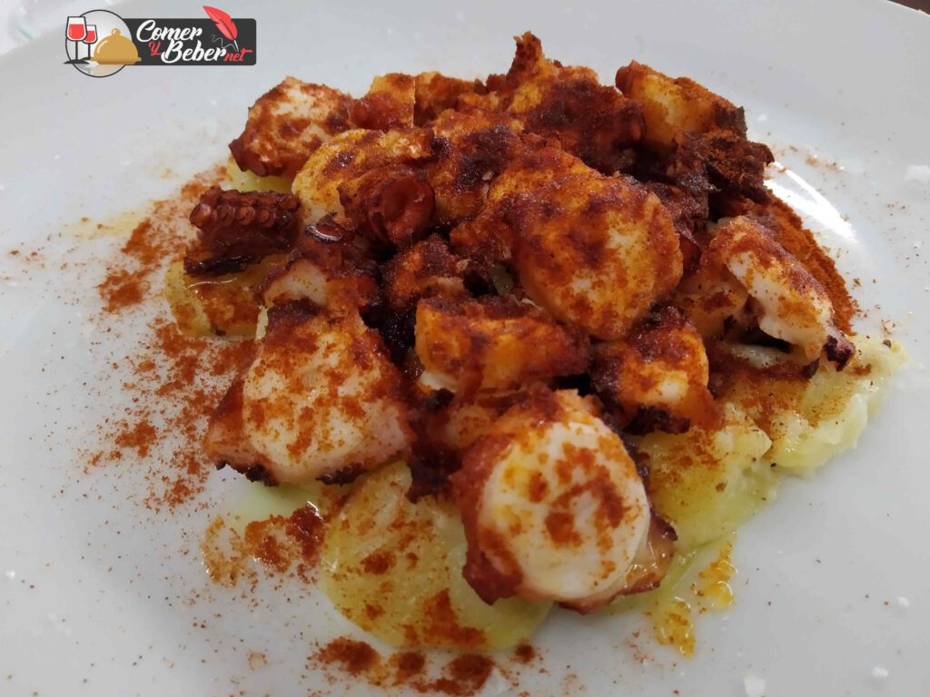 pulpo parrilla rubia y tinto albacete