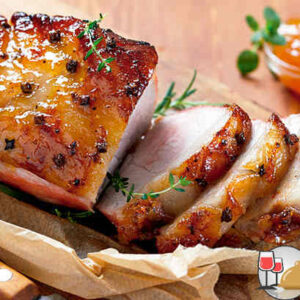 Receta Carré de cerdo con salsa Chutney de Manzana y Pasas