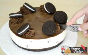 pastel de queso oreo