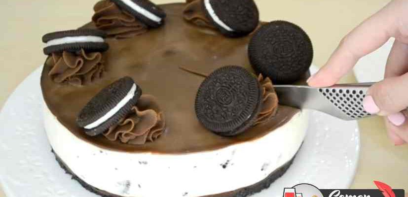 pastel de queso oreo