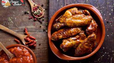 alitas de pollo al horno adobadas