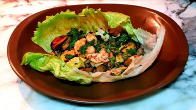 ensalada de mar saludable