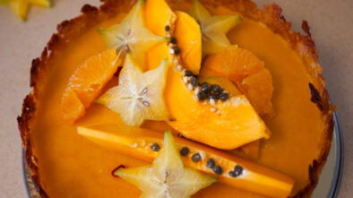 tarta fácil de papaya