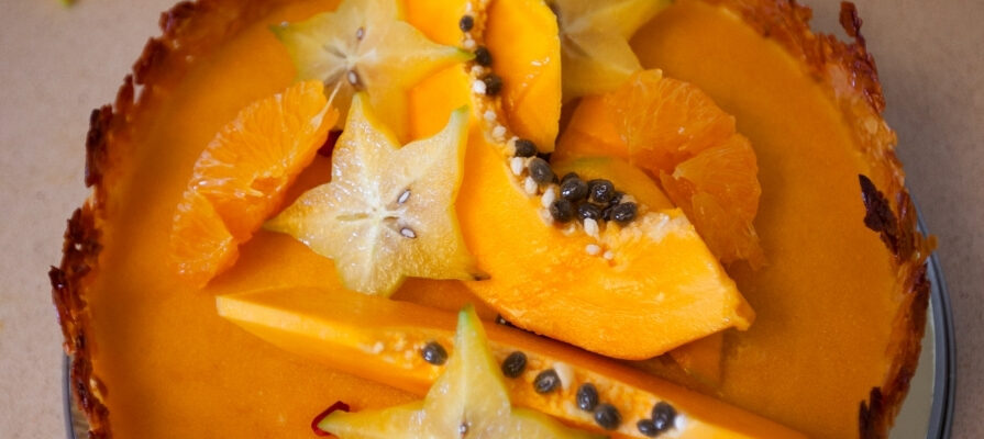 tarta fácil de papaya