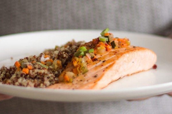 salmón en escabeche