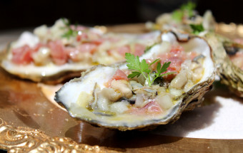 cóctel de ostras picante