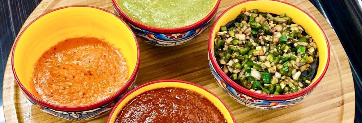 salsas para tacos mexicanos