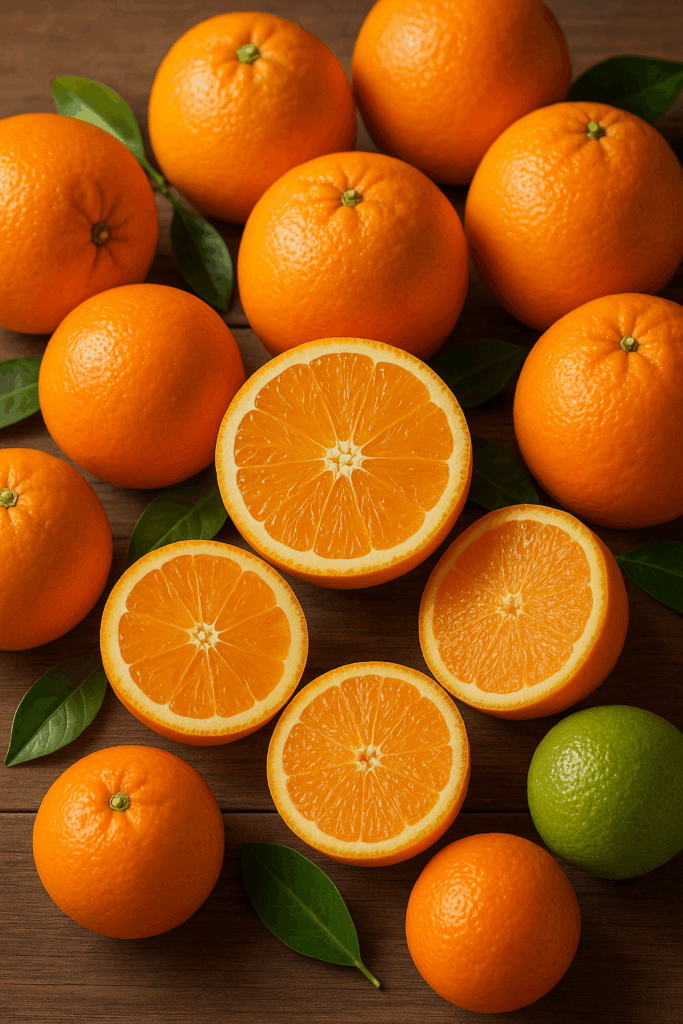 Gran variedad de naranjas por tipos